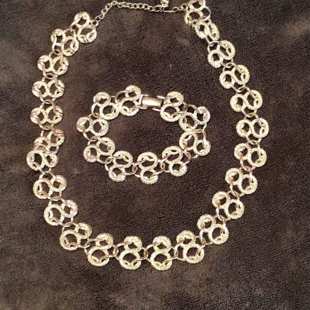 Scrolled Necklace and Bracelet
